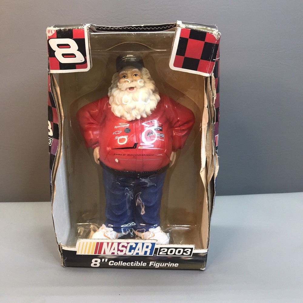 Vintage 2003 Dale Earnhardt Jr #8 Santa Claus Christmas Figure (Black Hat) DEI